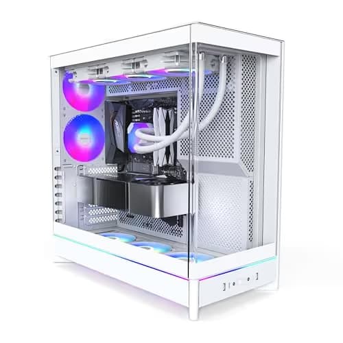 Montech HS02 PRO ATX Mid Tower White Tempered Glass Side Panel main image