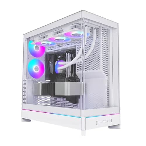 Montech HS02 PRO ATX Mid Tower White Tempered Glass Side Panel image