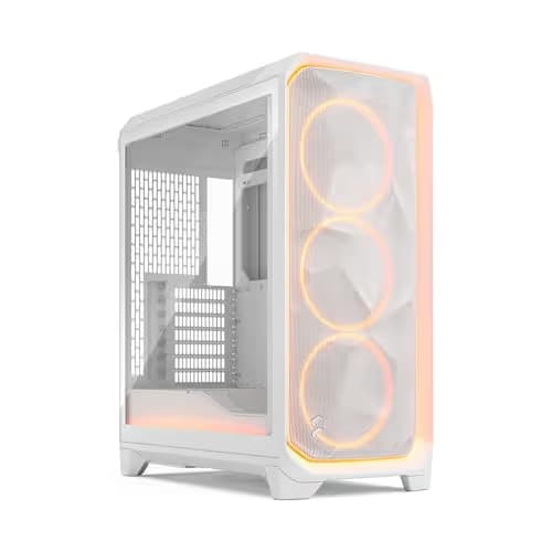 Fractal Design Meshify 3 Ambience Pro RGB ATX Mid Tower White with Tempered Glass Side Panel main image