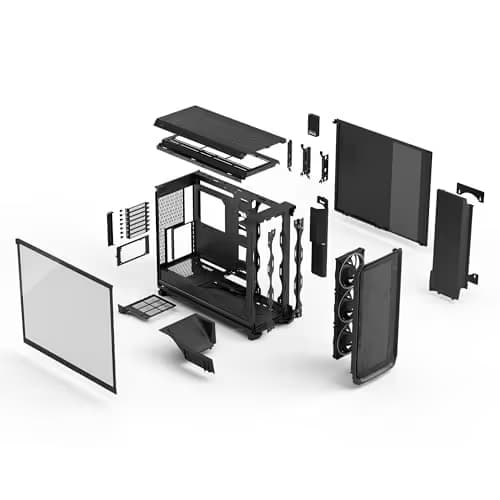 Fractal Design Meshify 3 XL Ambience Pro RGB ATX Full Tower Black Tinted Tempered Glass image