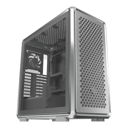 Cooler Master MasterFrame 600 ATX Mid Tower Silver Tempered Glass Side Panel, Front Panel: USB 3.2 Gen 2x2 Type-C USB 3.2 Gen 1 Type-A main image