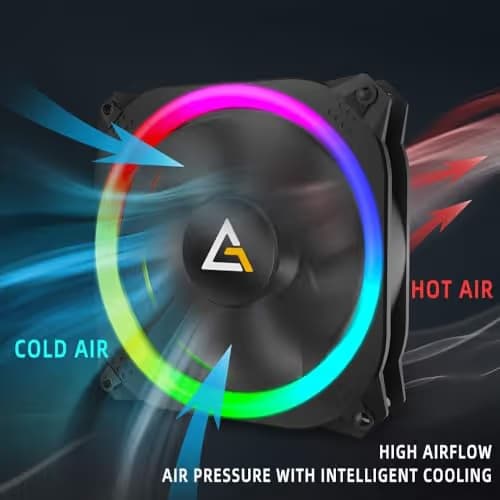 Antec Prizm 140mm Black Addressable RGB PWM 65.03 CFM 2-Pack image
