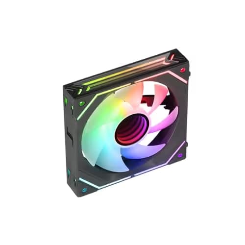 Mars Gaming MF-LINKFINITY 120mm Black Addressable RGB PWM 69 CFM 1-Pack image