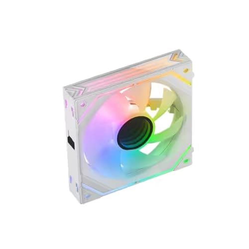 Mars Gaming MF-LINKFINITY 120mm White PWM Addressable RGB 69 CFM 1-Pack image
