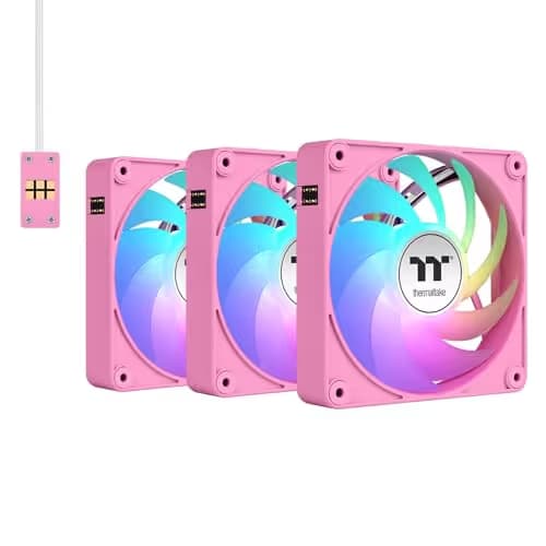 Thermaltake CT140 EX 140mm Pink ARGB Sync PWM 90.3 CFM 3-Pack main image