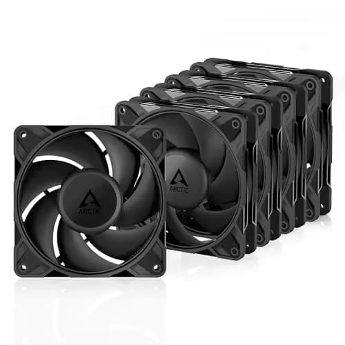 ARCTIC P12 Pro PST 120mm Black PWM Pack of 5 image
