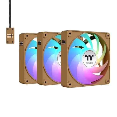 Thermaltake CT140 EX Reverse 140mm Brown ARGB Sync PWM 94.95 CFM 3-Pack image