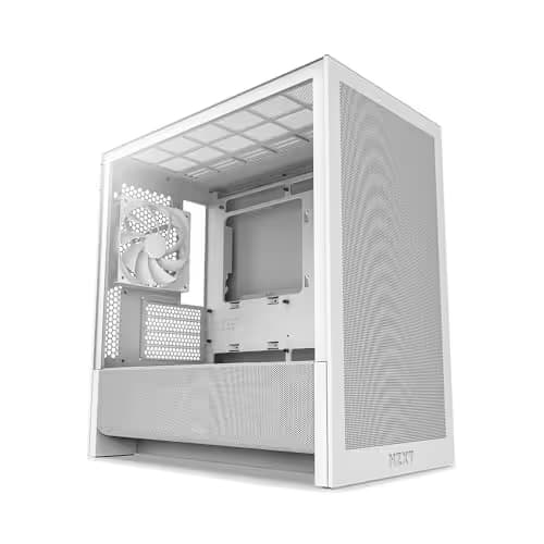 NZXT H3 Flow Micro ATX Mid Tower White Tempered Glass Side Panel and USB 3.2 Gen 2x2 Type-C USB 3.2 Gen 1 Type-A main image