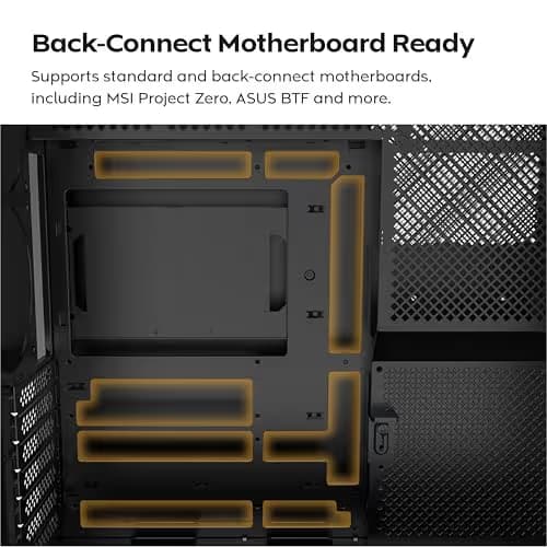 Montech HS02 PRO ATX Mid Tower Black with Tempered Glass Side Panel image