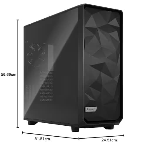 Fractal Design Meshify 3 XL ATX Full Tower Black with Tinted Tempered Glass Side Panel image