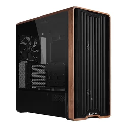 Lian Li LANCOOL 217 ATX Mid Tower Black / Brown with Tempered Glass Side Panel image