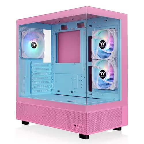 Thermaltake View 270 Plus ATX Mid Tower Bubble Pink Tempered Glass ARGB image