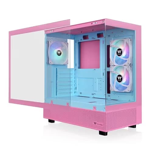 Thermaltake View 270 Plus ATX Mid Tower Bubble Pink Tempered Glass ARGB image