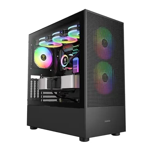 GAMDIAS Talos M3 Mesh ATX Mid Tower Black Tempered Glass Side Panel USB 3.2 Gen 2 Type-C USB 3.2 Gen 1 Type-A main image