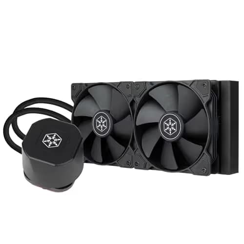 Silverstone NovaPeak Water 240mm 69.8 CFM Black main image