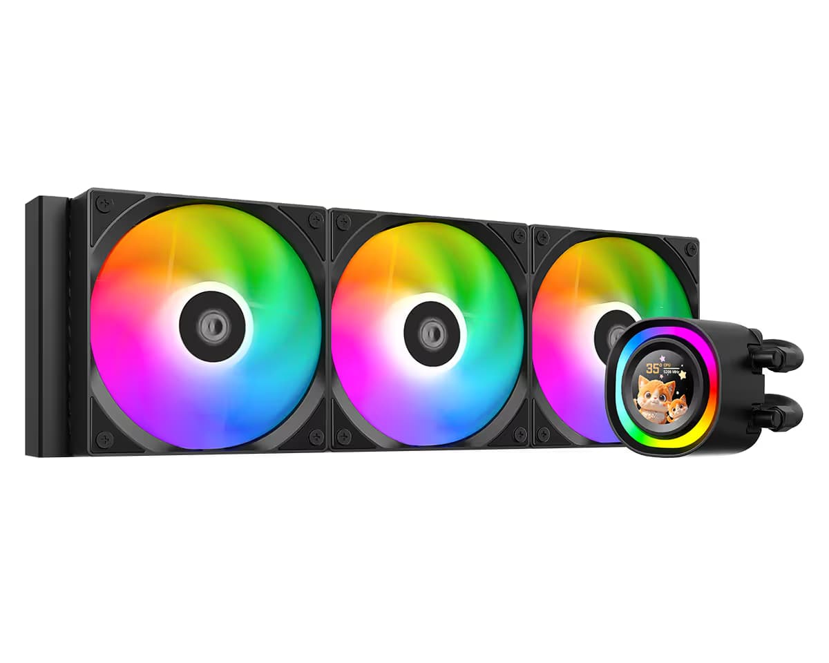 ID-COOLING FX360 LCD Water Black image