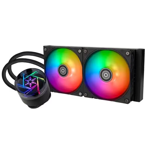Silverstone NovaPeak Water 240mm ARGB 75.74 CFM Black image