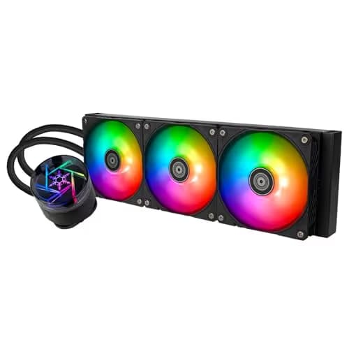 Silverstone NovaPeak Water 360mm ARGB 75.74 CFM Black image