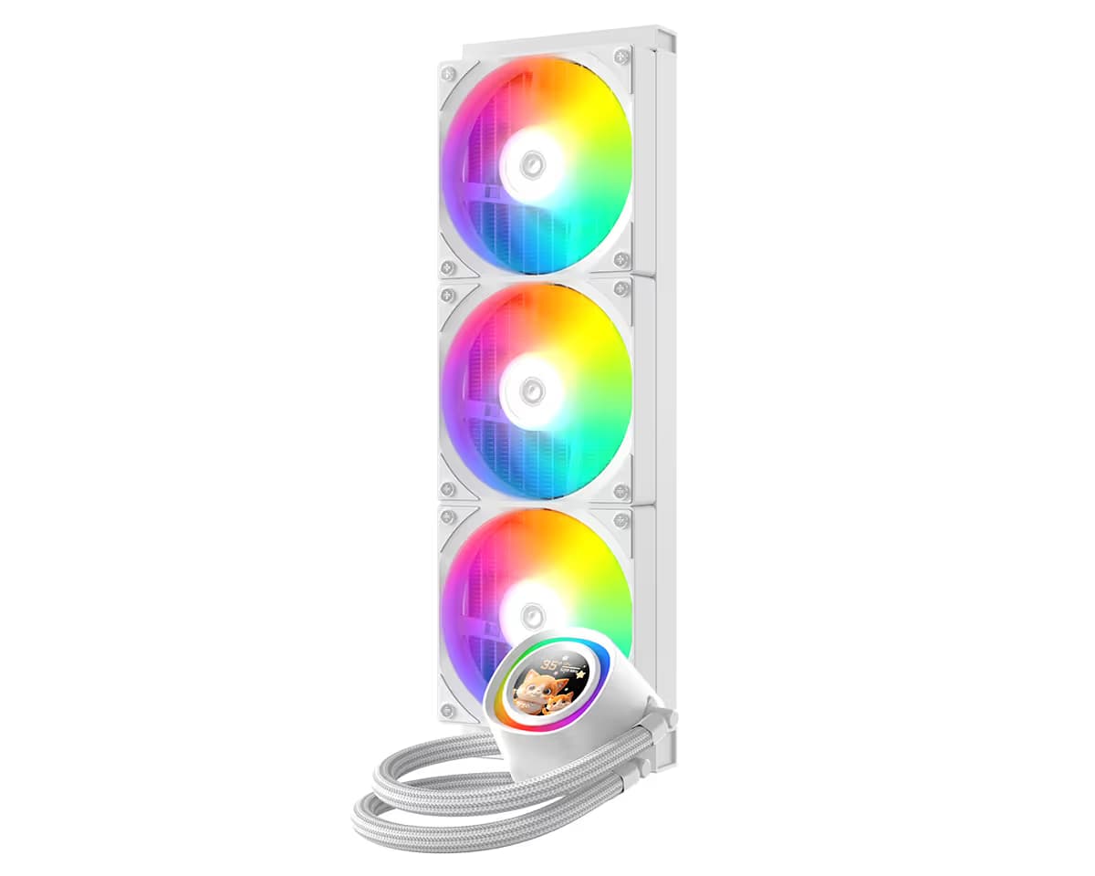 ID-COOLING FX360 LCD Water White image