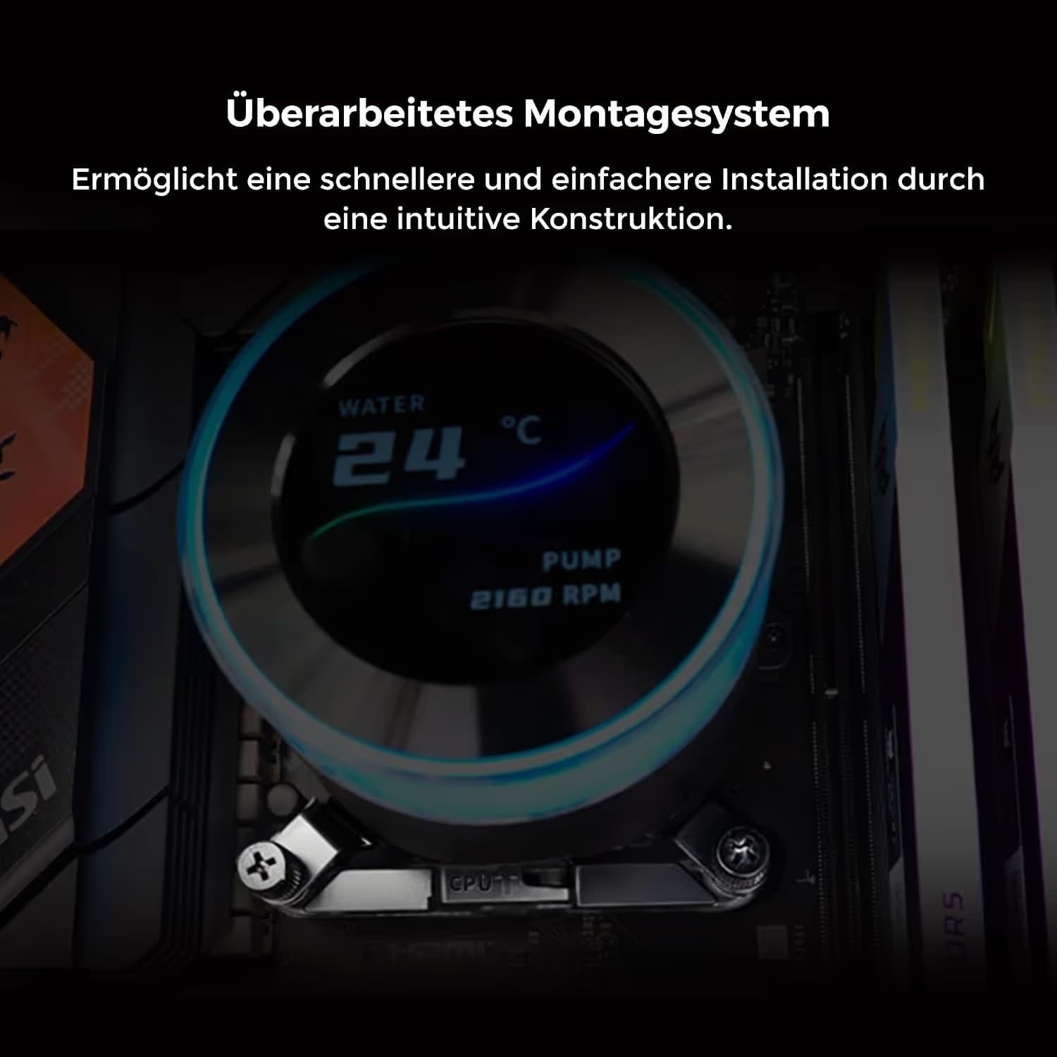 Lian Li Hydroshift II LCD-C CL 72 CFM Water 360mm Black image