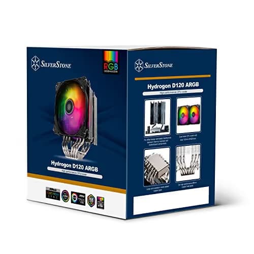 Silverstone Hydrogon D120 ARGB 56.23 CFM Air 153mm Black / Silver image