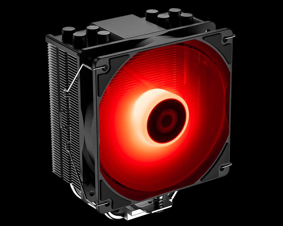 ID-COOLING SE-214-XT-RX Air 150mm 74.5 CFM Red / Black image
