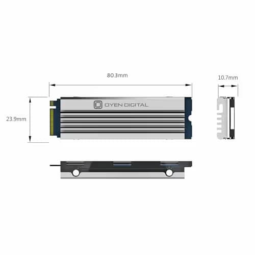 Oyen Digital Dash Pro w/Heat Sink 8TB M.2-2280 SSD PCIe 4.0 X4 NVMe image