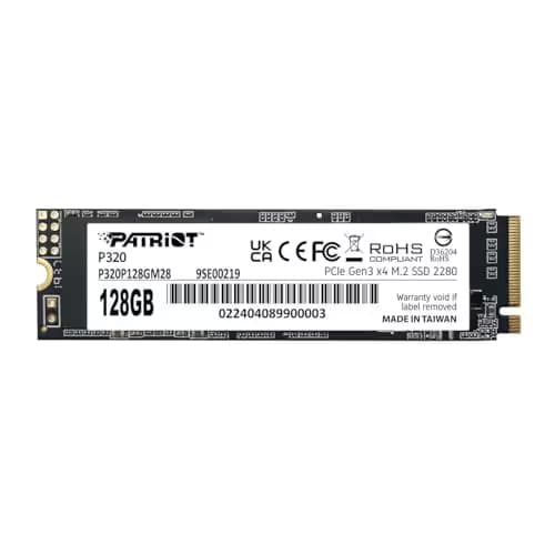 Patriot P320 128GB M.2-2280 SSD PCIe 3.0 x4 NVMe main image