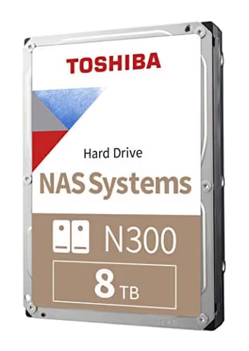 Toshiba N300 NAS 8TB 3.5" HDD 7200RPM SATA 6.0 Gb/s image