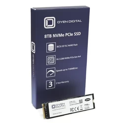 Oyen Digital E18-8TBICS6 8TB SSD M.2-2280 PCIe 4.0 X4 NVMe image