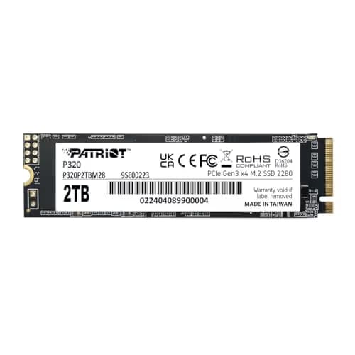 Patriot P320 2TB M.2-2280 SSD PCIe 3.0 x4 NVMe main image
