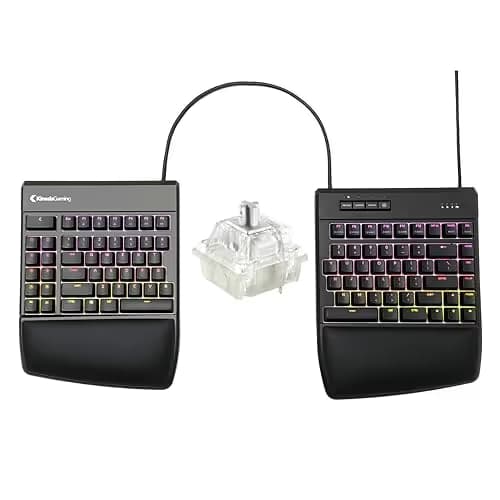 Kinesis Gaming Freestyle Edge RGB Wired Ergonomic Split Gaming Keyboard main image