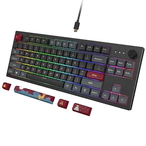Montech MKey RGB Wired Gateron G Pro 2.0 Brown Mechanical Gaming Keyboard image