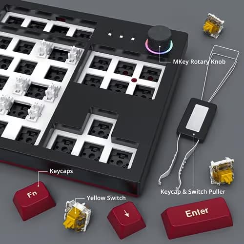 Montech MKey RGB Wired Gateron G Pro 2.0 Brown Mechanical Gaming Keyboard image