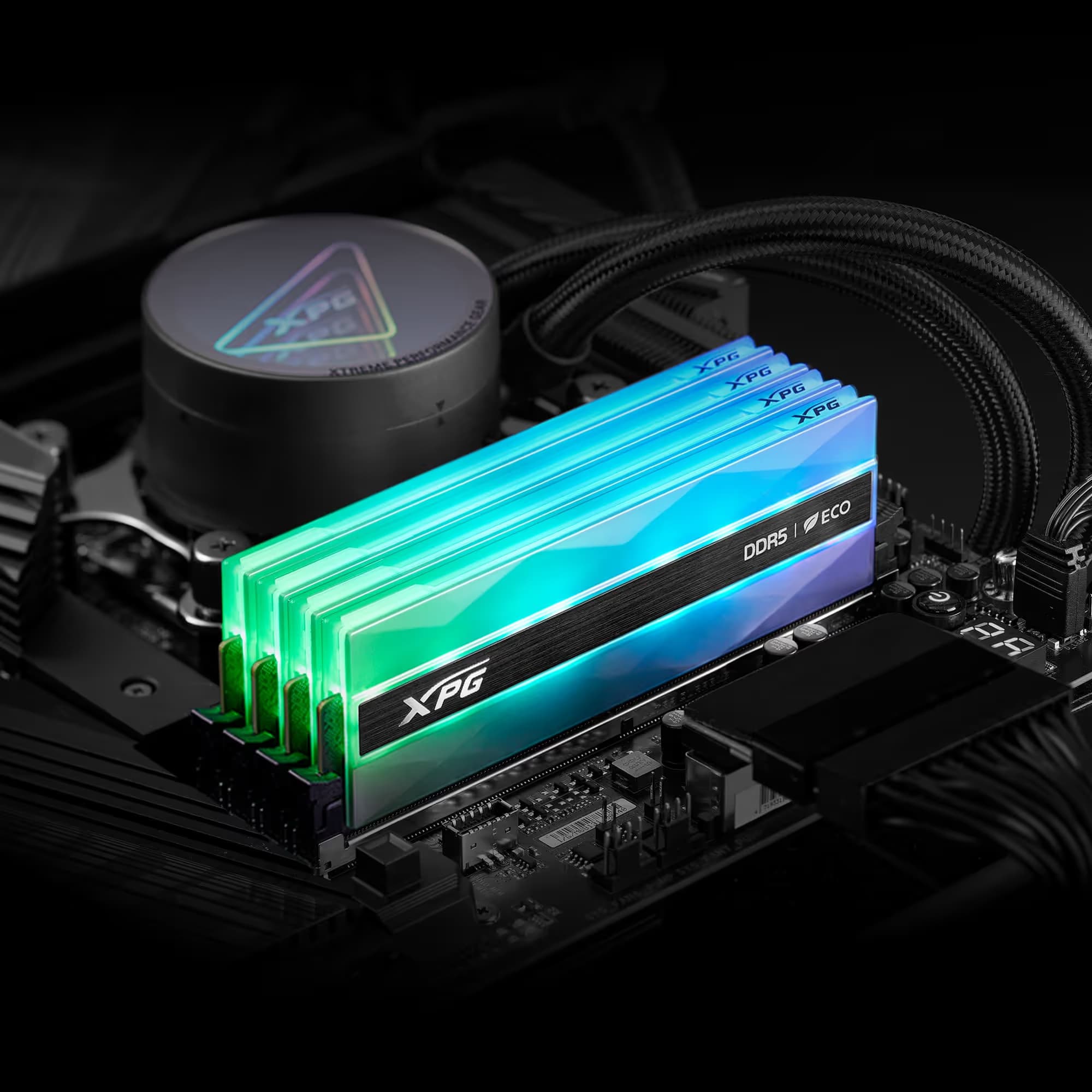 ADATA XPG LANCER NEON RGB DDR5-6400 32GB (2x16GB) CL32 Silver Grey image
