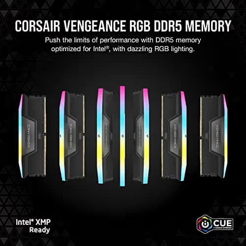 Corsair Vengeance RGB Black DDR5-6400 CL32 96GB (4x24GB) image