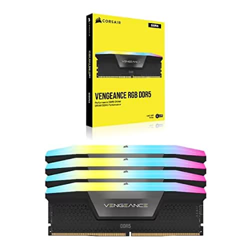 Corsair Vengeance RGB Black DDR5-6400 CL32 96GB (4x24GB) image