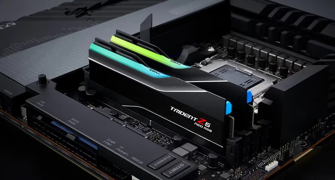 G.Skill Trident Z5 Neo RGB 256GB (4x64GB) DDR5-6000 CL32 Matte Black image