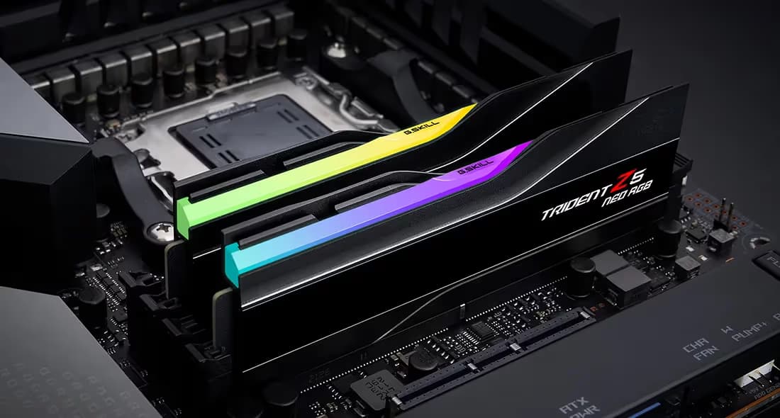 G.Skill Trident Z5 Neo RGB 256GB (4x64GB) DDR5-6000 CL32 Matte Black image