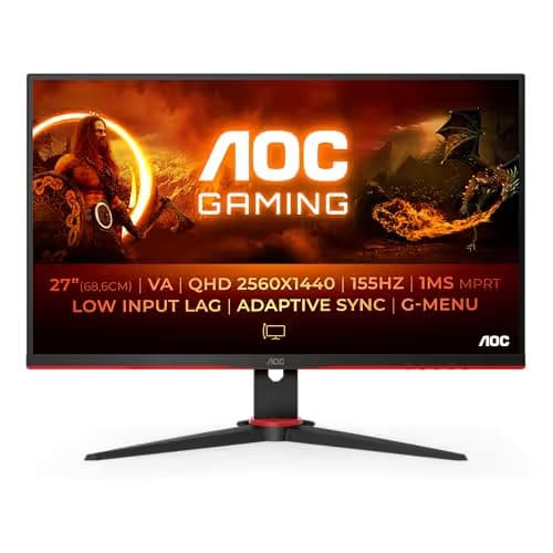 AOC Q27G2E/BK 27" 1440p 155Hz VA Monitor image