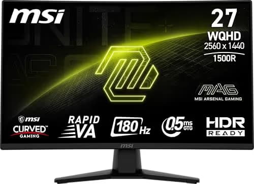 MSI MAG 274CQF 27" 1440p 180Hz VA Curved Monitor main image