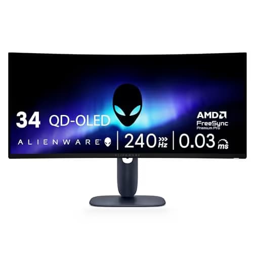 Dell Alienware AW3425DW 34.2" 1440p 240Hz QD-OLED Curved Monitor main image
