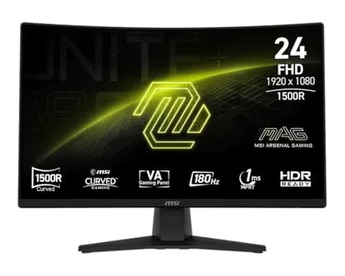 MSI MAG 242C 23.6" 1080p 180Hz VA Curved Monitor image