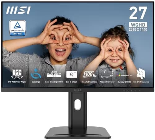 MSI PRO MP273QP E2 27" 1440p 100Hz IPS Monitor image