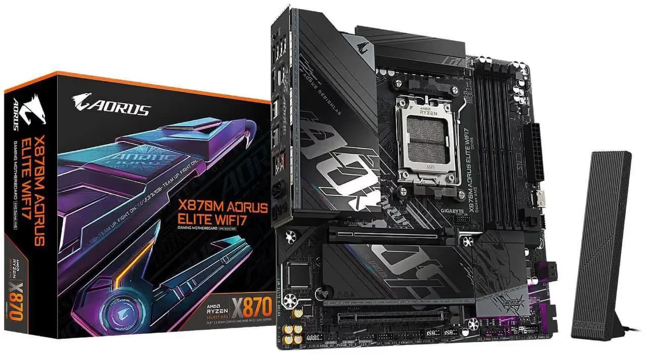 Gigabyte X870M AORUS ELITE WIFI7 DDR5 Micro ATX image