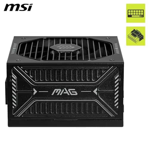MSI MAG A1000GLS PCIE5 Black ATX 1000W Fully Modular 80+ Gold image