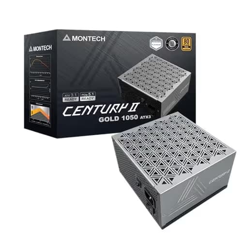 Montech CENTURY II Black 1050W Fully Modular 80+ Gold Certified image