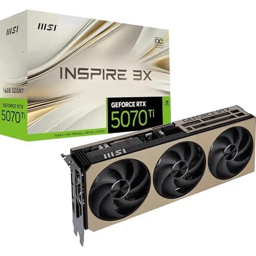 MSI GeForce RTX 5070 Ti 16G INSPIRE 3X OC GDDR7 main image