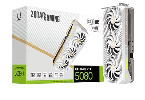 Zotac GAMING GeForce RTX 5080 SOLID OC White Edition 16GB GDDR7 main image