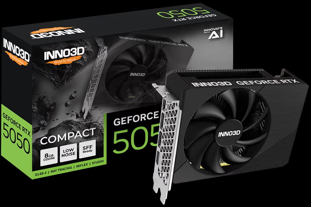 Inno3D Compact GeForce RTX 5050 8GB GDDR6 Black main image